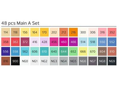 STYLEFILE BRUSH MARKERSET BR48MA 48-DELIG MAIN A OP=OP 2