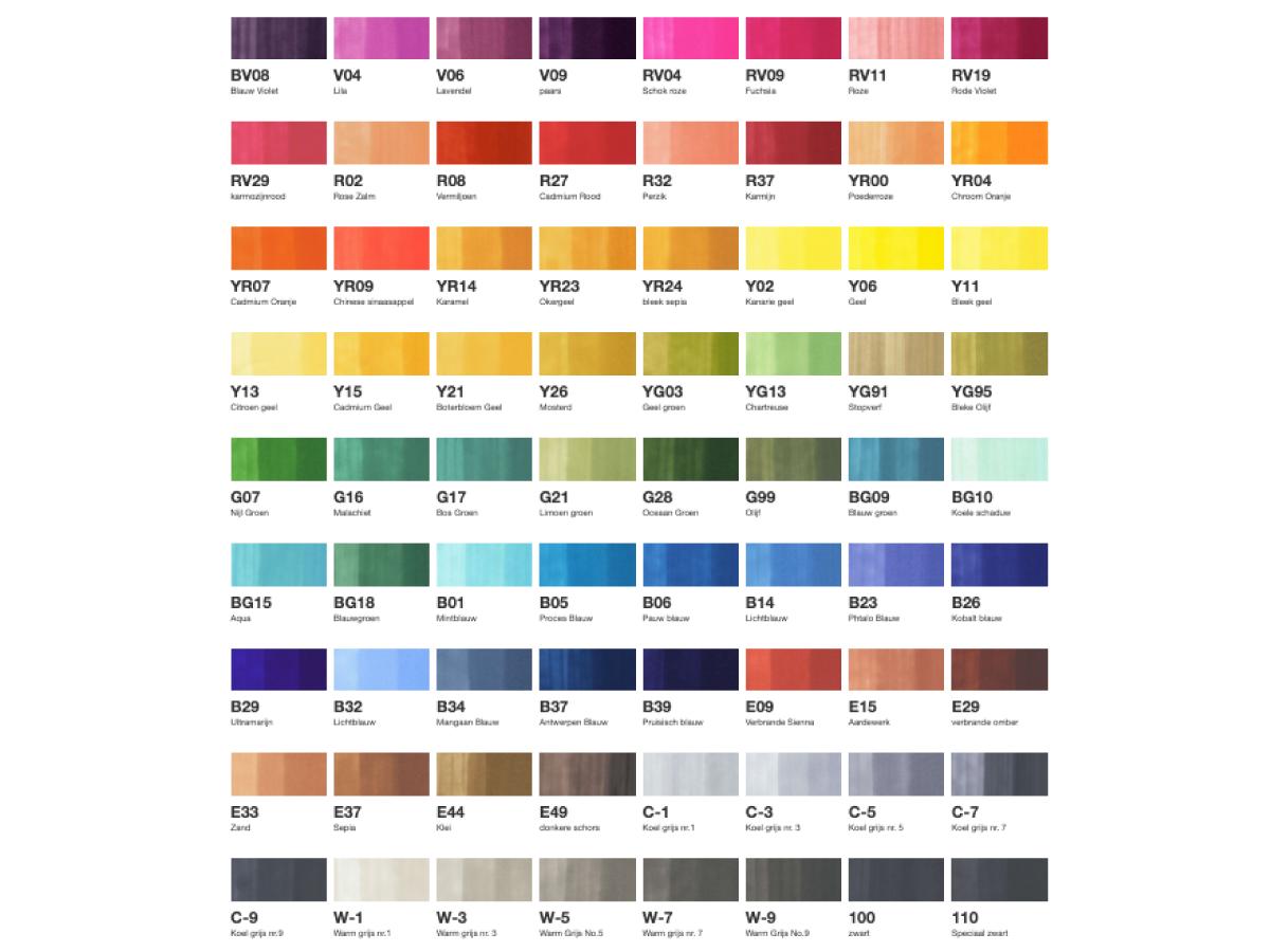 COPIC SKETCH SET 72-ER A 2