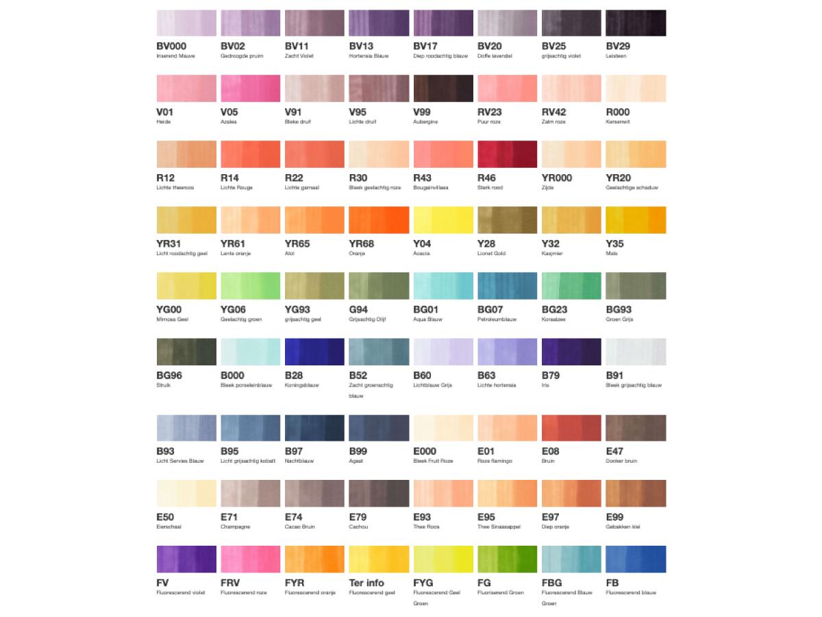 COPIC SKETCH SET 72-ER D 2