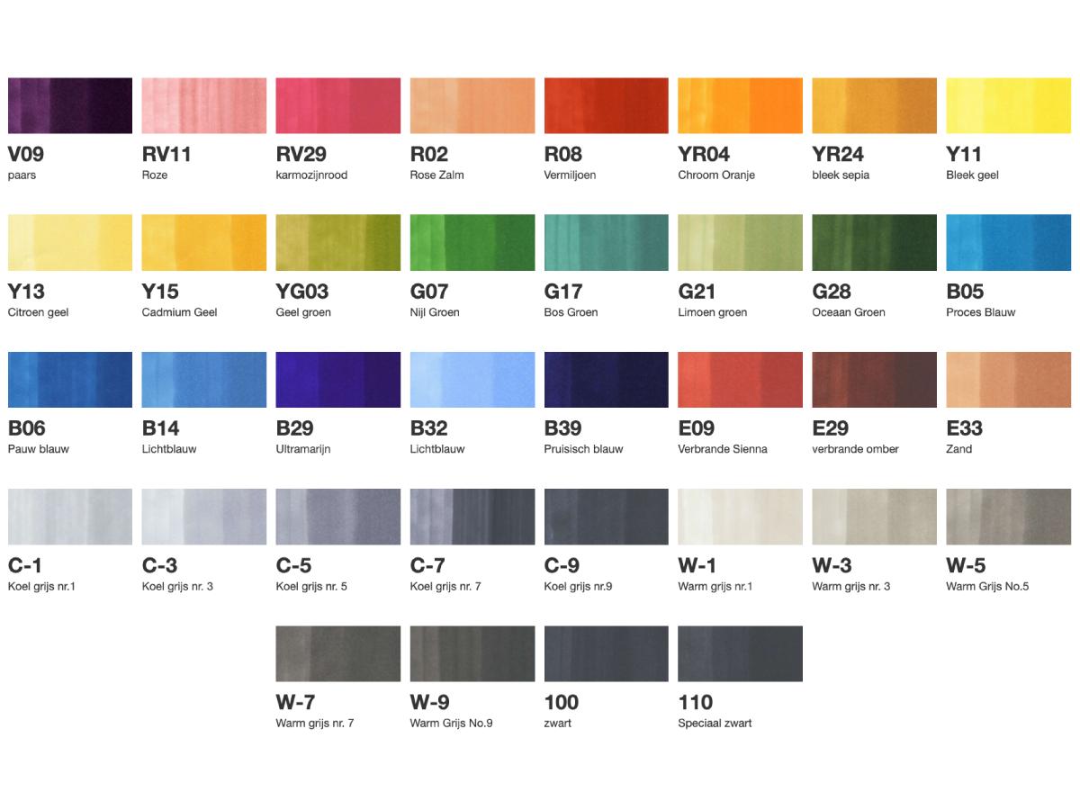 COPIC SKETCH BASIS SET 36-ER 2