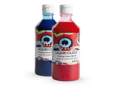 TRI-ART LIQUID GLASS 250ML-RED 2