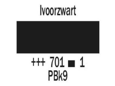 COBRA ARTIST WASSERVERMALBARE ÖLFARBE 40ML 701 ELFENBEINSCHWARZ 2