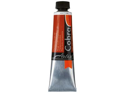 COBRA ARTIST WASSERVERMALBARE ÖLFARBE 40ML 378 TRANSPARENT OXIDROT 3