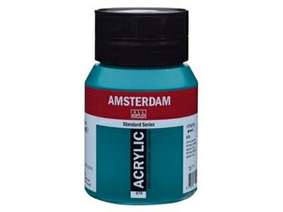 TALENS AMSTERDAM STANDARD ACRYL 500ML 675 PHTHALO GRüN 2
