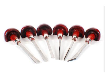 LYONS LINOMESSER 6ER SET 6 MIT HOLZGRIFF  3
