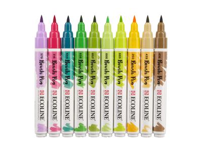 TALENS ECOLINE® BRUSH PEN MARKER SET 10X BOTANISCH 2