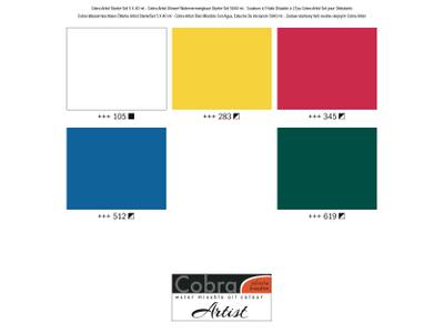 COBRA ARTIST WASSERVERMALBARE ÖLFARBEN SET  5 X 40 ML 2