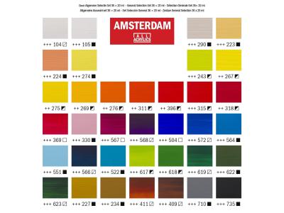 TALENS AMSTERDAM ACRYLFARBE STANDARD SERIES 20ML 36X SET 4
