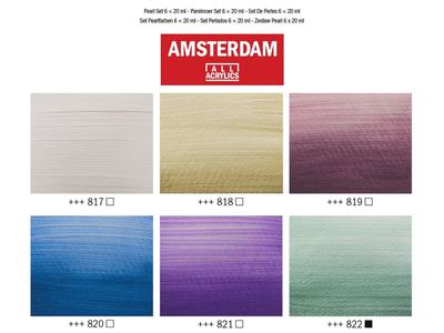 TALENS AMSTERDAM ACRYLSET 6 X 20ML PERLMUTT 4