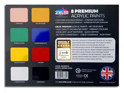 ZIELER ACRYLFARBENSET 10 X 38ML 3