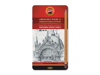 KOH-I-NOOR POTLODENSET 1502/II ART 2H 12X 2
