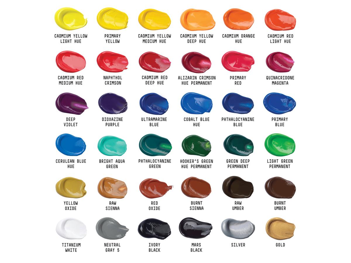 LIQUITEX BASICS ACRYLFARBEN SET 36X22ML 2