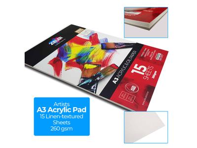 ZIELER ACRYLVERF SET PREMIUM EASEL 17X 4