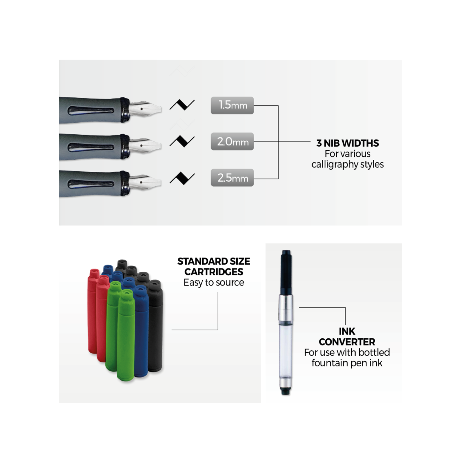 ZIELER KALLIGRAFIE PEN SET 17X 4