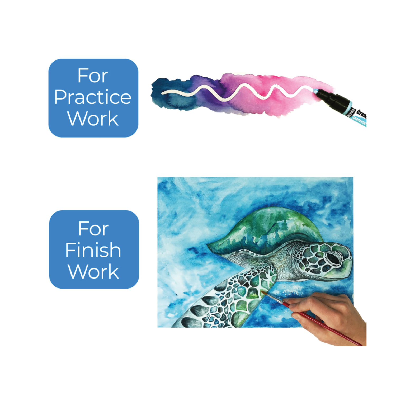 ZIELER AQUARELLPAPIER A4 300GRAMM BLOCK 50BLATT 6