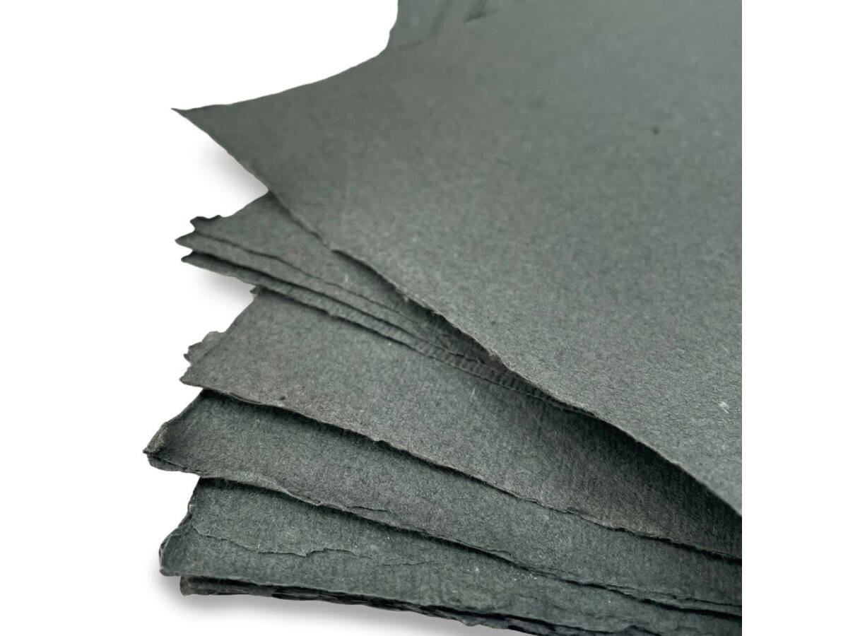 GREY RAG PAPER HANDGESCHÖPFT A6 150G MEDIUM  20 BLATT  LIGHT GREY 2