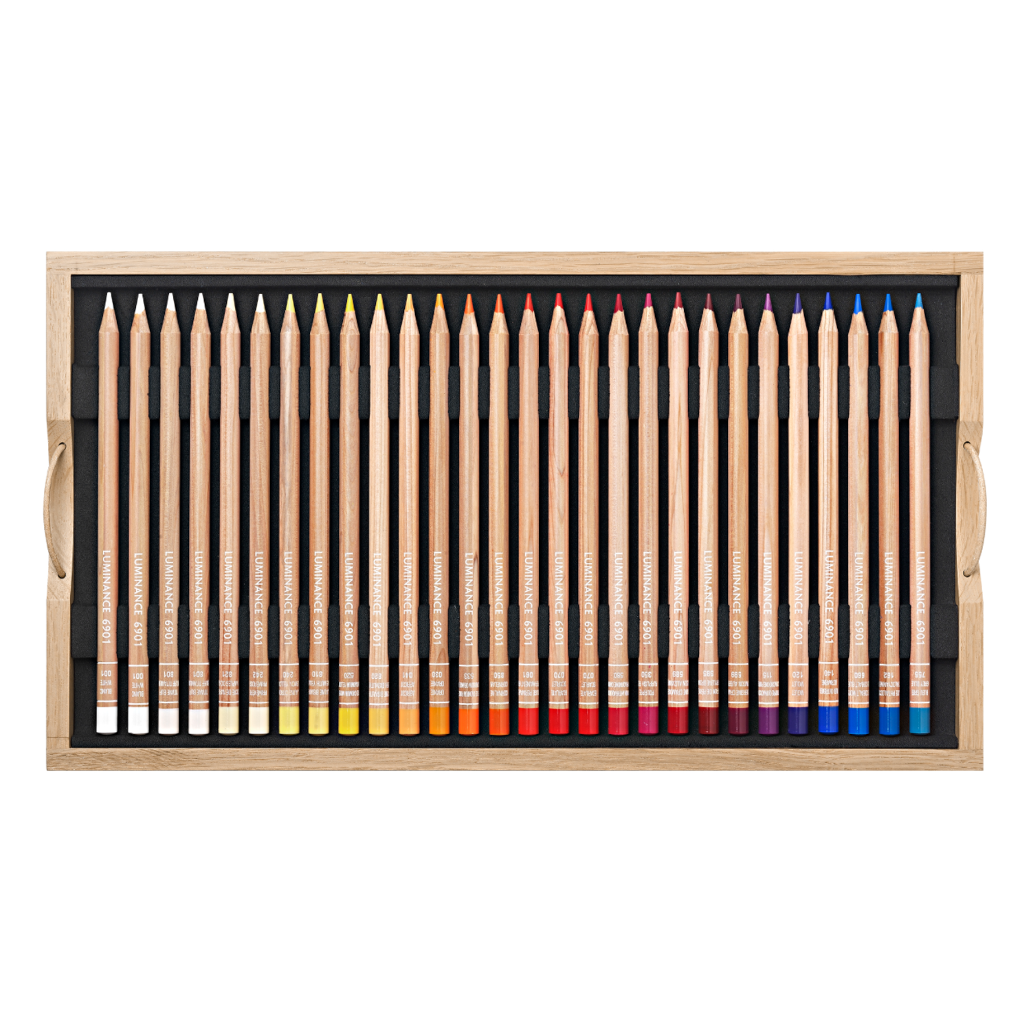 CARAN D'ACHE LUMINANCE 6901 FARBSTIFTE SET HOLZKOFFER 112X 2