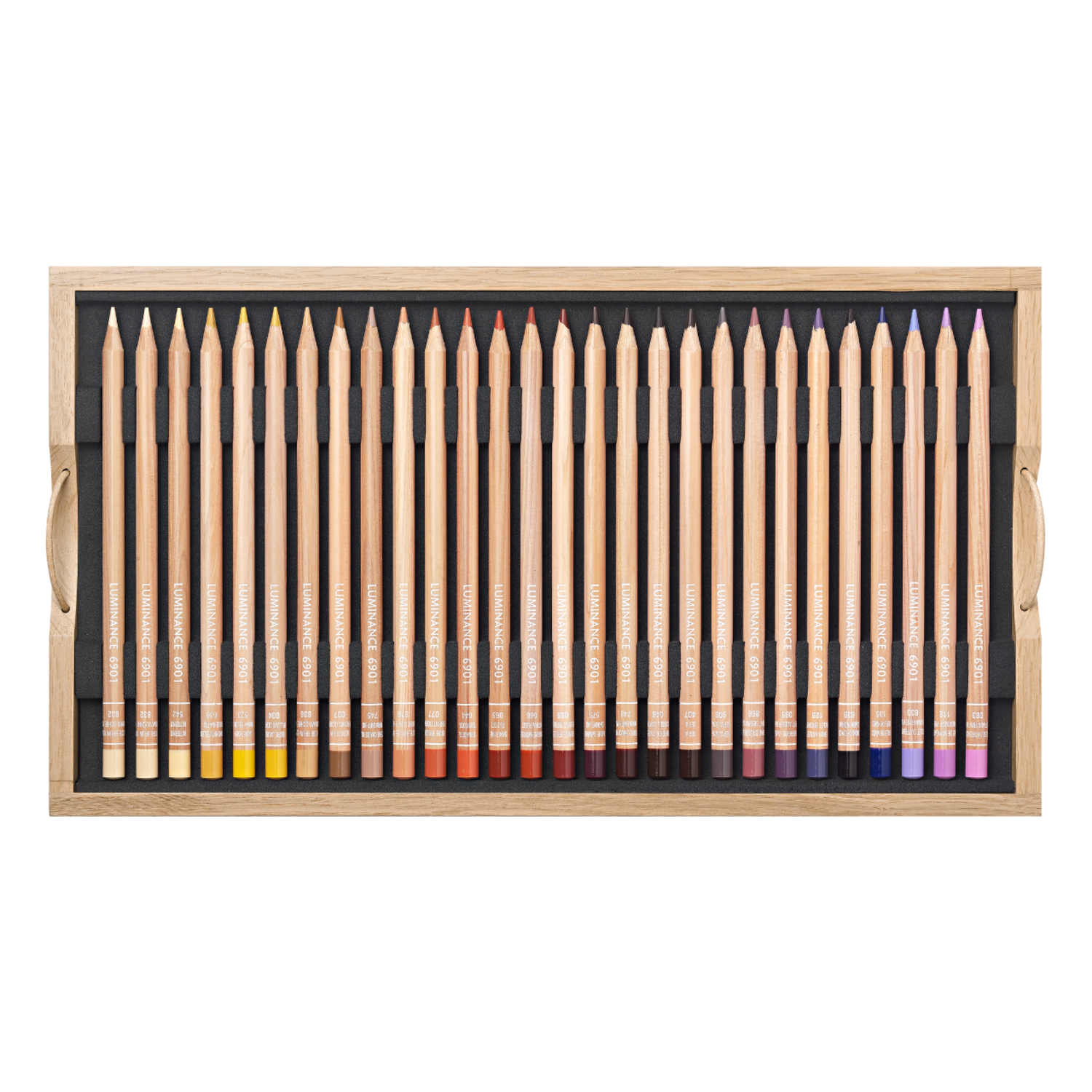 CARAN D'ACHE LUMINANCE 6901 FARBSTIFTE SET HOLZKOFFER 112X 3