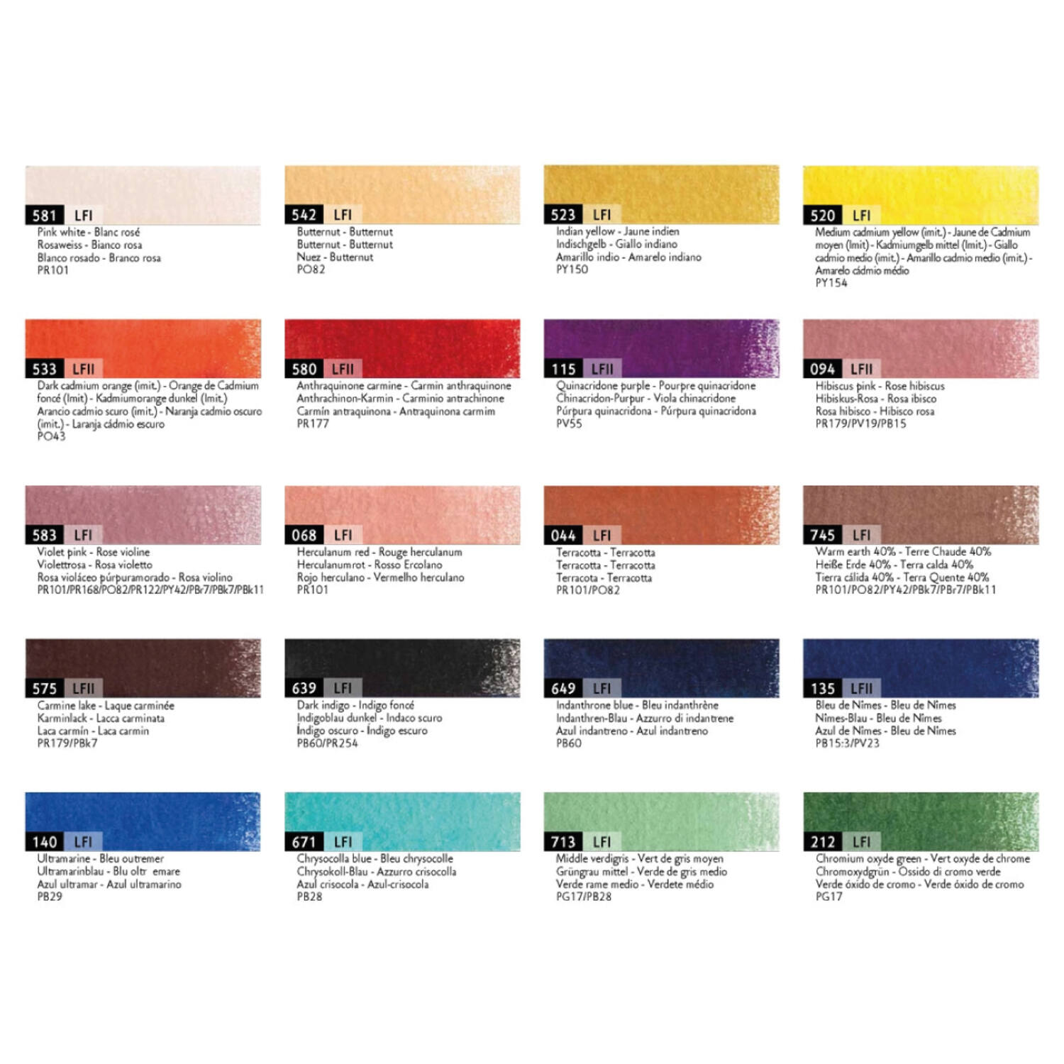CARAN D'ACHE LUMINANCE BUNTSTIFTE PORTRAIT SET 20 STÜCK 4