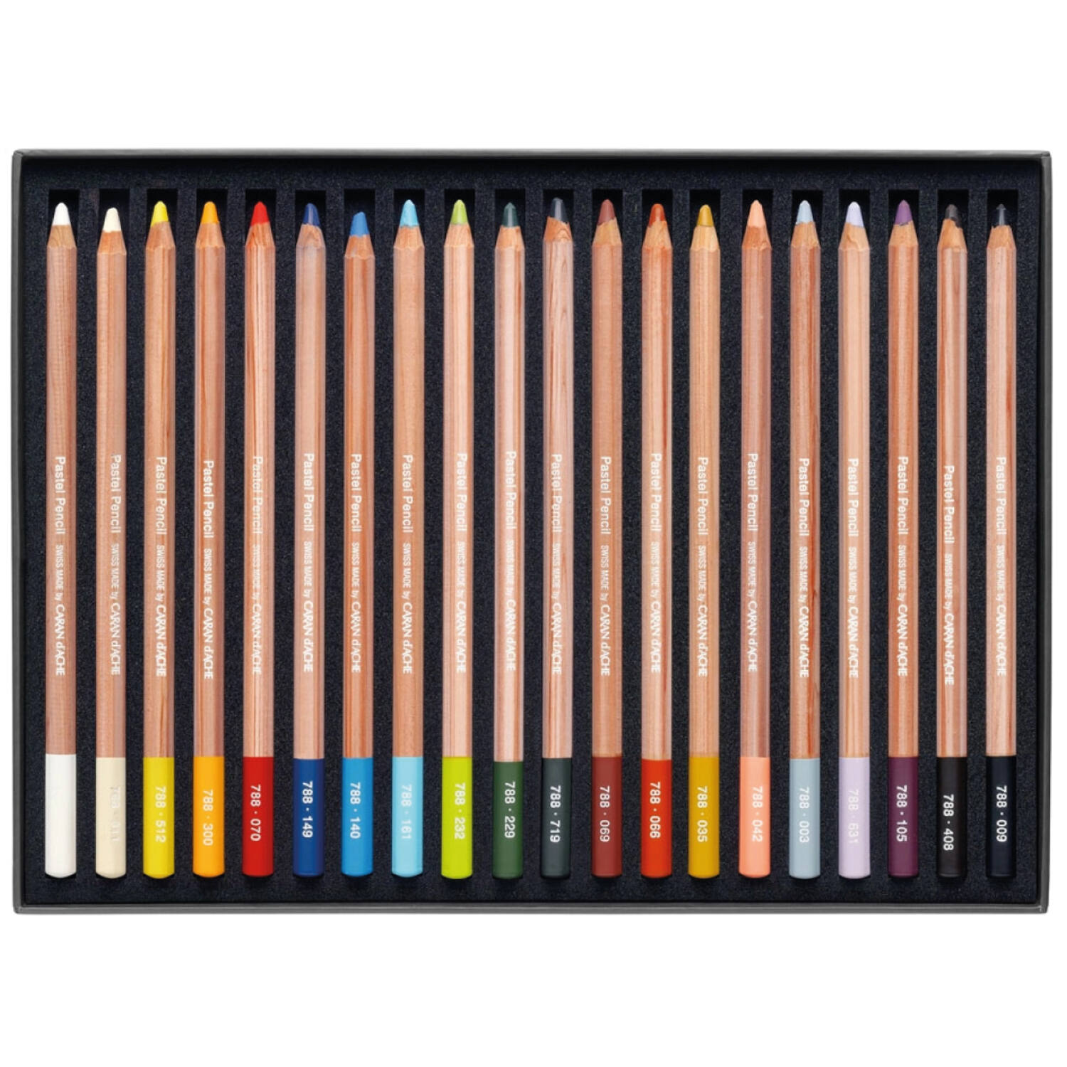 CARAN D'ACHE PASTEL PANCILS PASTELLSTIFTE SET 20X 2