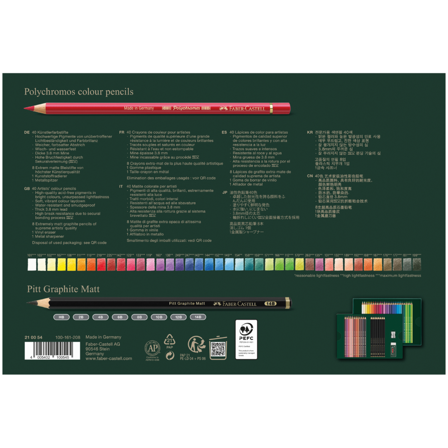FABER-CASTELL POLYCHROMOS KÜNSTLER-FARBSTIFTE 50 STÜCK 2
