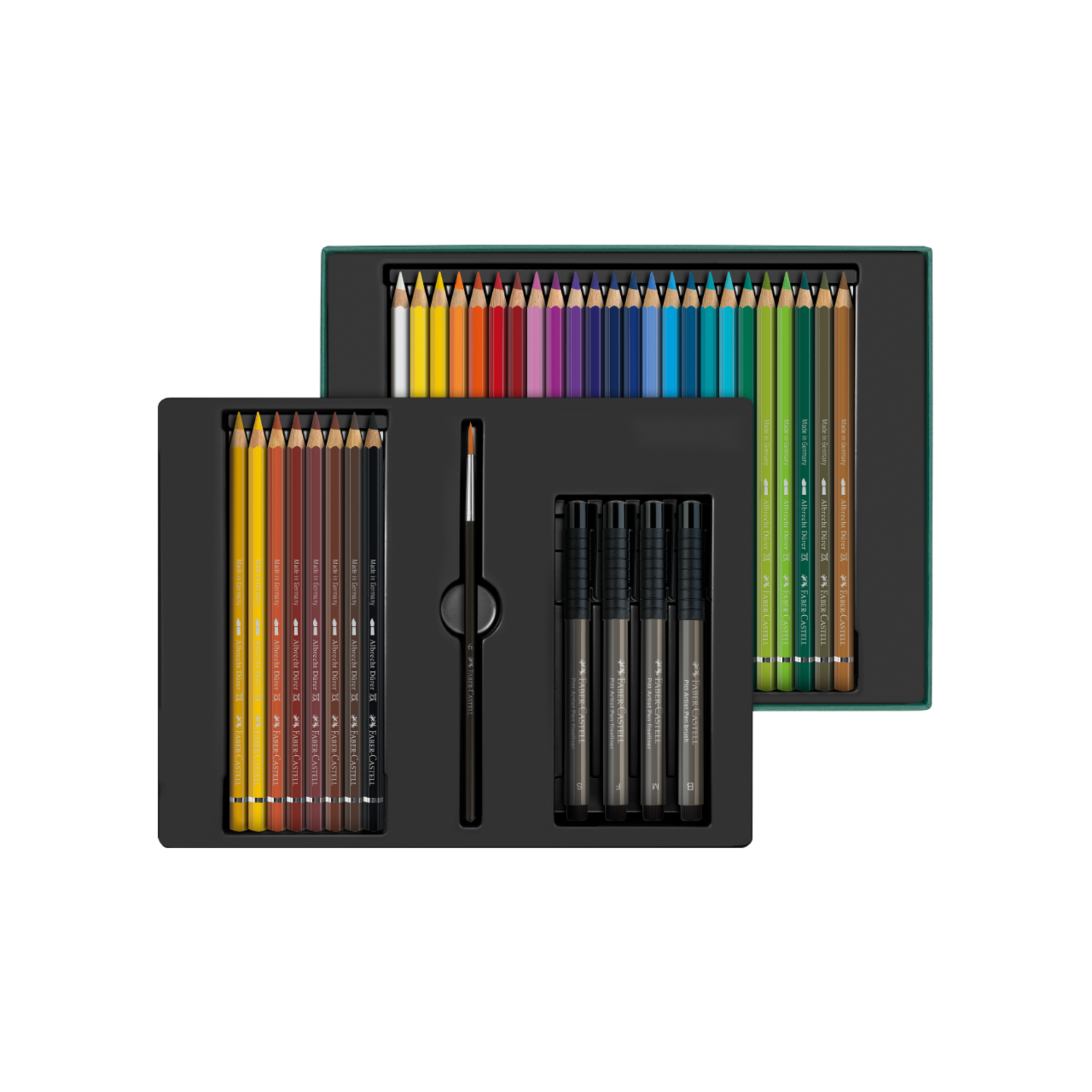 FABER-CASTELL DÜRER AQUARELLFARBSTIFTE & TUSCHESTIFTE SET 37X 3