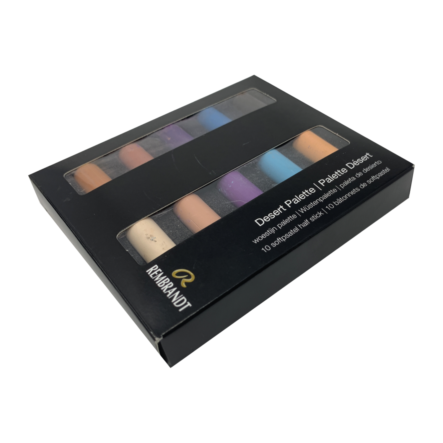 REMBRANDT SOFTPASTEL SET DESSERT PALLETTE HALBE KREIDEN 10X 4