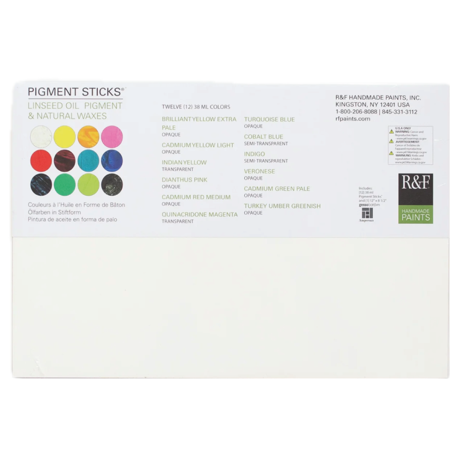 R&F PIGMENT STICK SET 1 PAINTER'S DOZEN 12X38ML 2