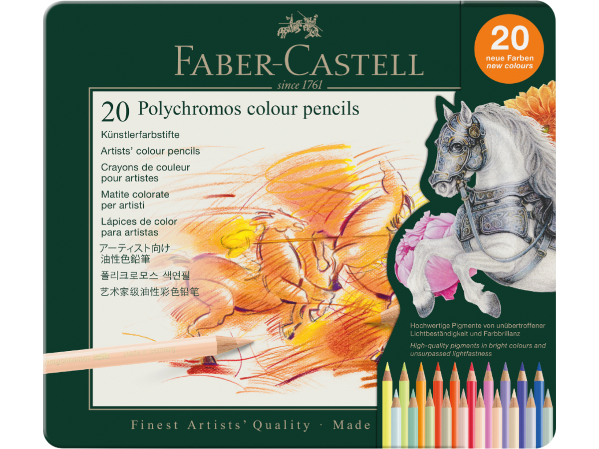 FABER-CASTELL POLYCHROMOS BUNTSTIFTSET 20-TEILIG 2