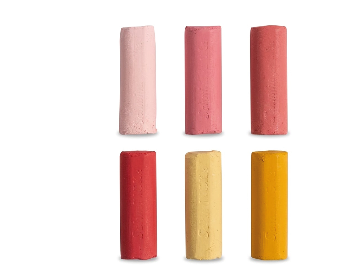 SCHMINCKE SOFTPASTELL-THEMENSET 6 × HALB GELBTÖNE/ROTTÖNE 2