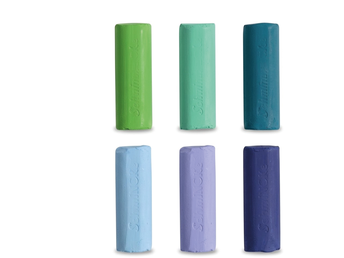 SCHMINCKE SOFTPASTELL-THEMENSET 6 × HALB BLAU-/GRÜNTÖNE 2