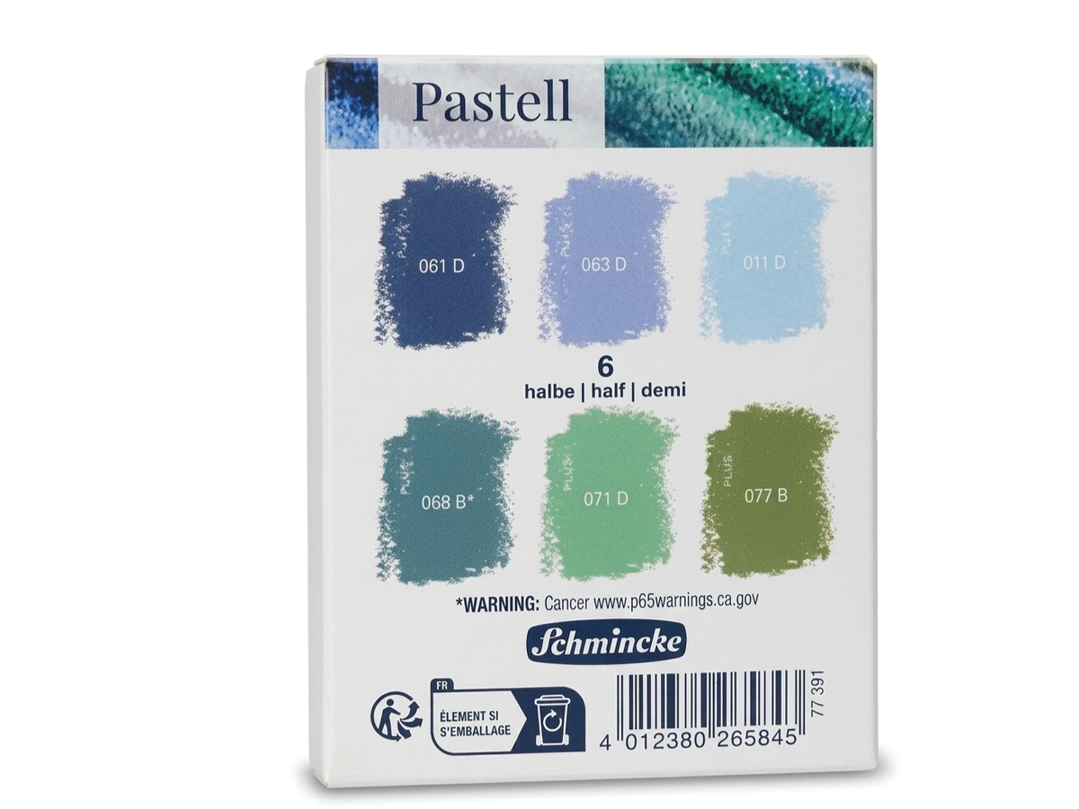 SCHMINCKE SOFTPASTELL-THEMENSET 6 × HALB BLAU-/GRÜNTÖNE 3