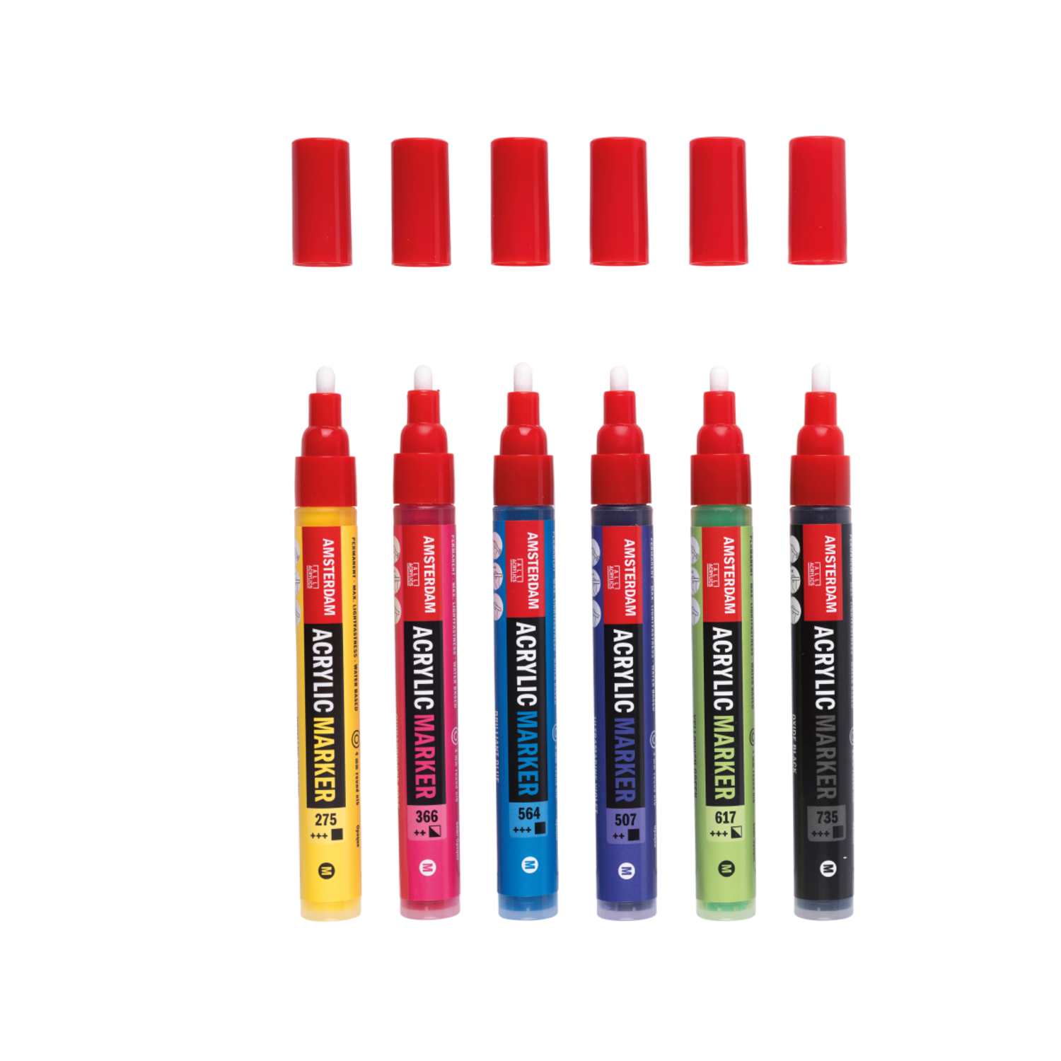 AMSTERDAM ACRYL MARKER SET 6 STÜCK BASIS 2