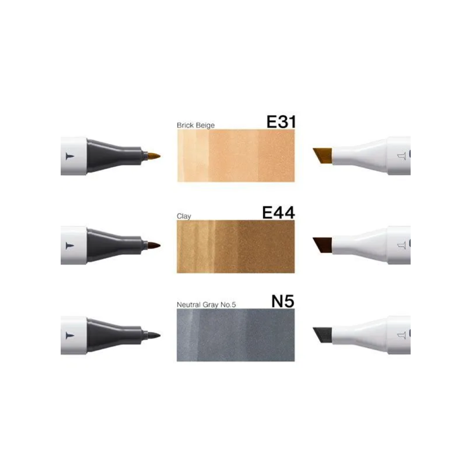 COPIC CLASSIC MARKER SET DESIGNER COLLECTION NATURAL STONE TINTS 3X 2