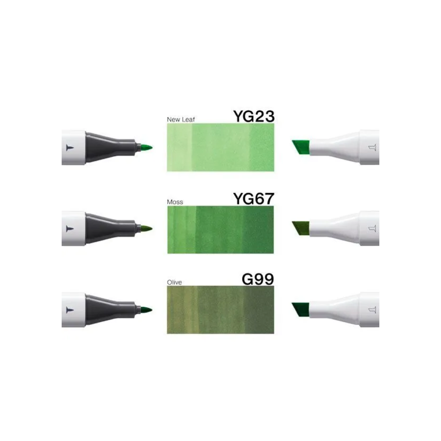 COPIC CLASSIC MARKER SET DESIGNER COLLECTION SUMMER LEAF TINTS 3X 2