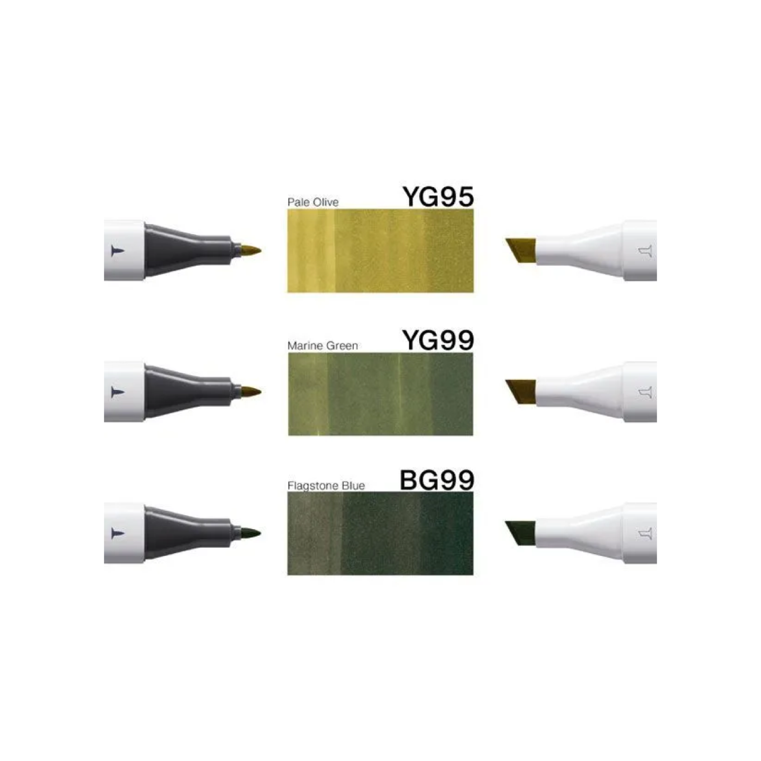 COPIC CLASSIC MARKER SET DESIGNER COLLECTION DEEP FOREST TINTS 3X 2