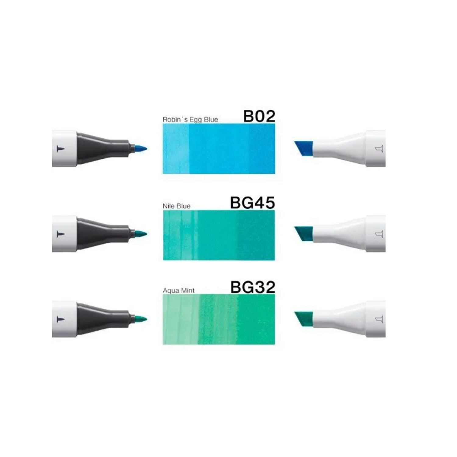 COPIC CLASSIC MARKER SET DESIGNER COLLECTION CLEAR WATER TINTS 3X 2