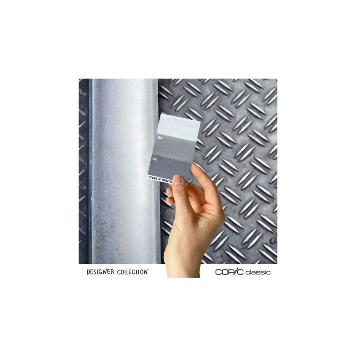 COPIC MARKERSET 3-DELIG DESIGNER COLLECTION STEEL STRUCTURE 3