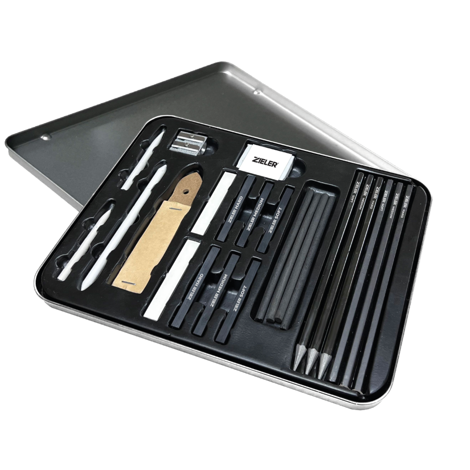 ZIELER ARTISTS ZEICHNENKOHLE SET 24 6
