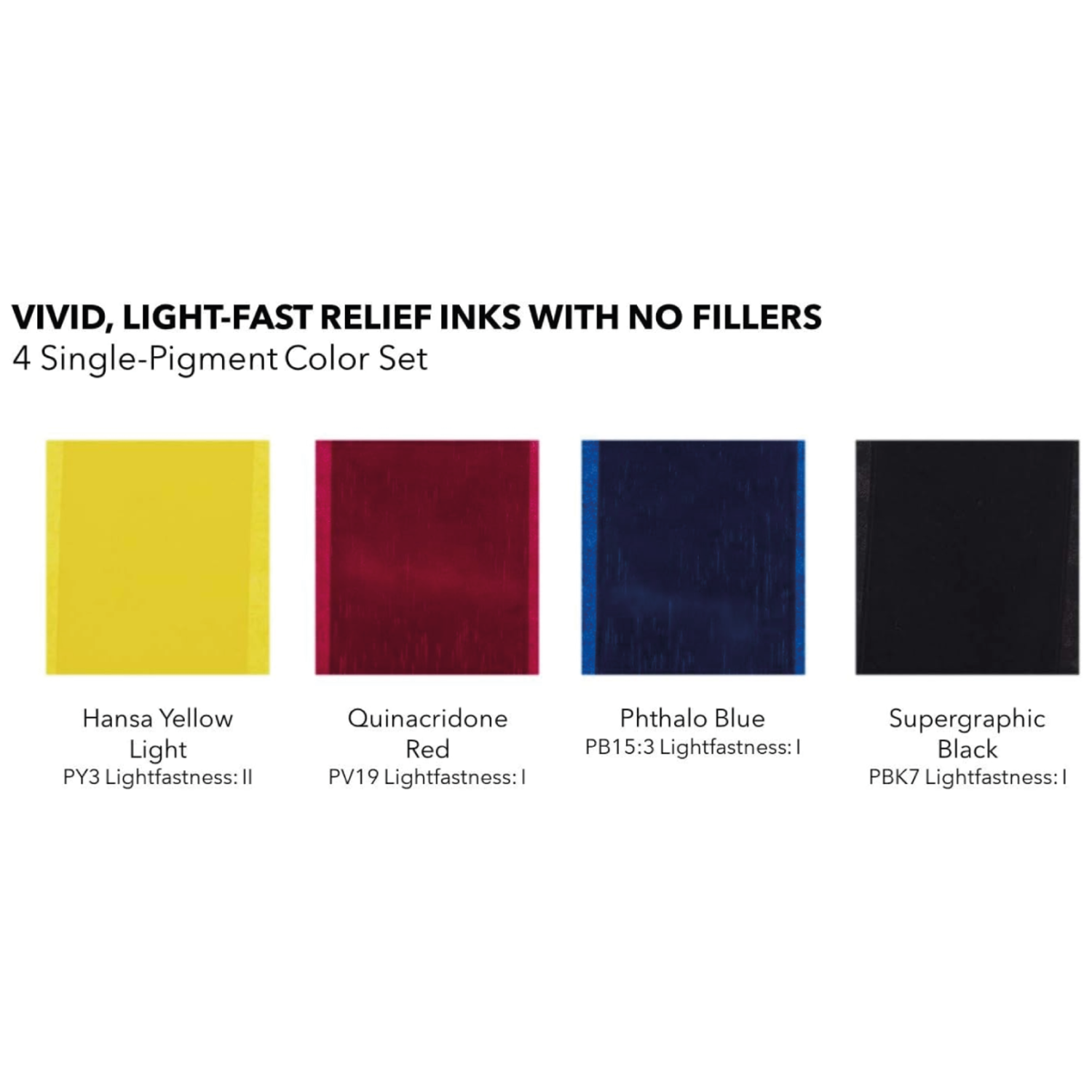 SPEEDBALL PROFESSIONAL RELIEF INK SET 236ML 4X 2