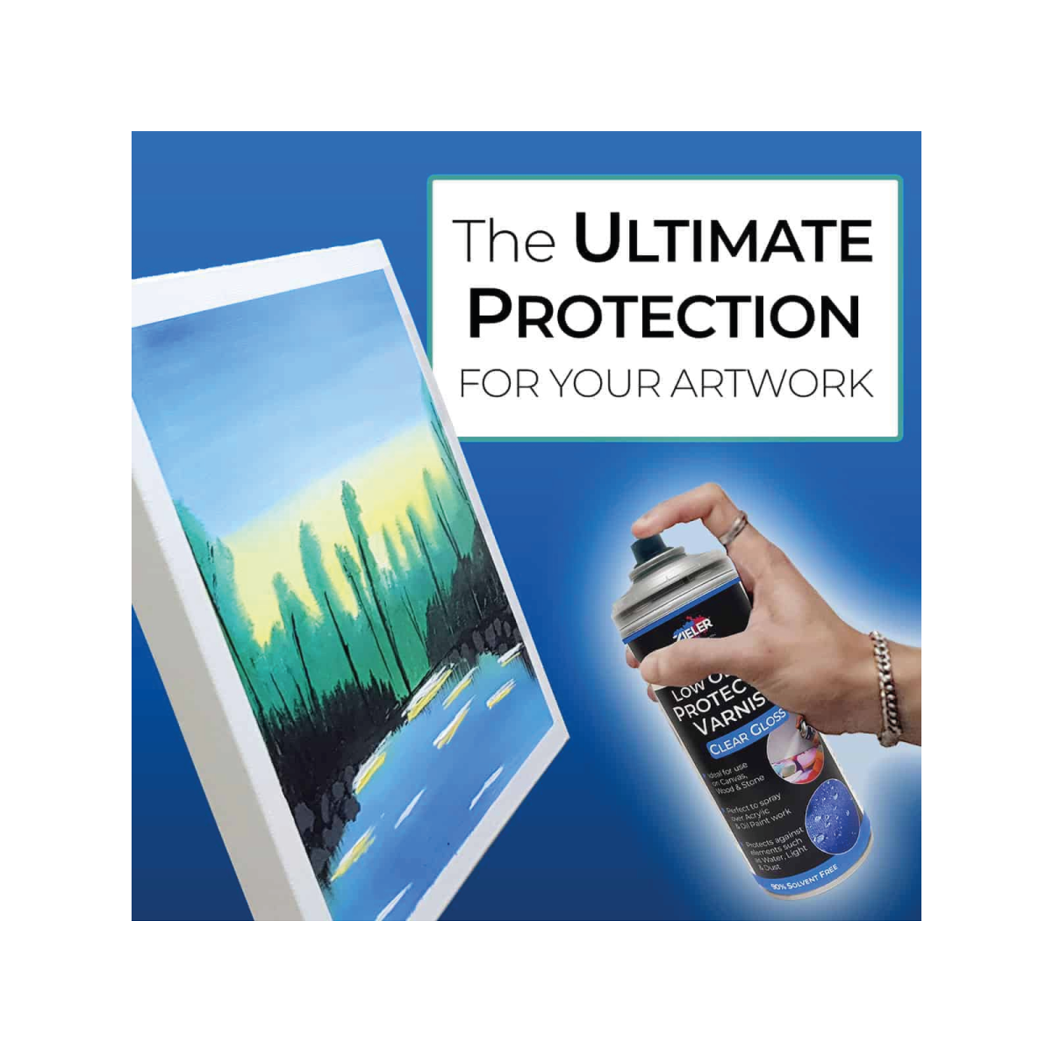 ZIELER PREMIUM LOW ODOUR PROTECTIVE VARNISH SPRAY GLOSS 2