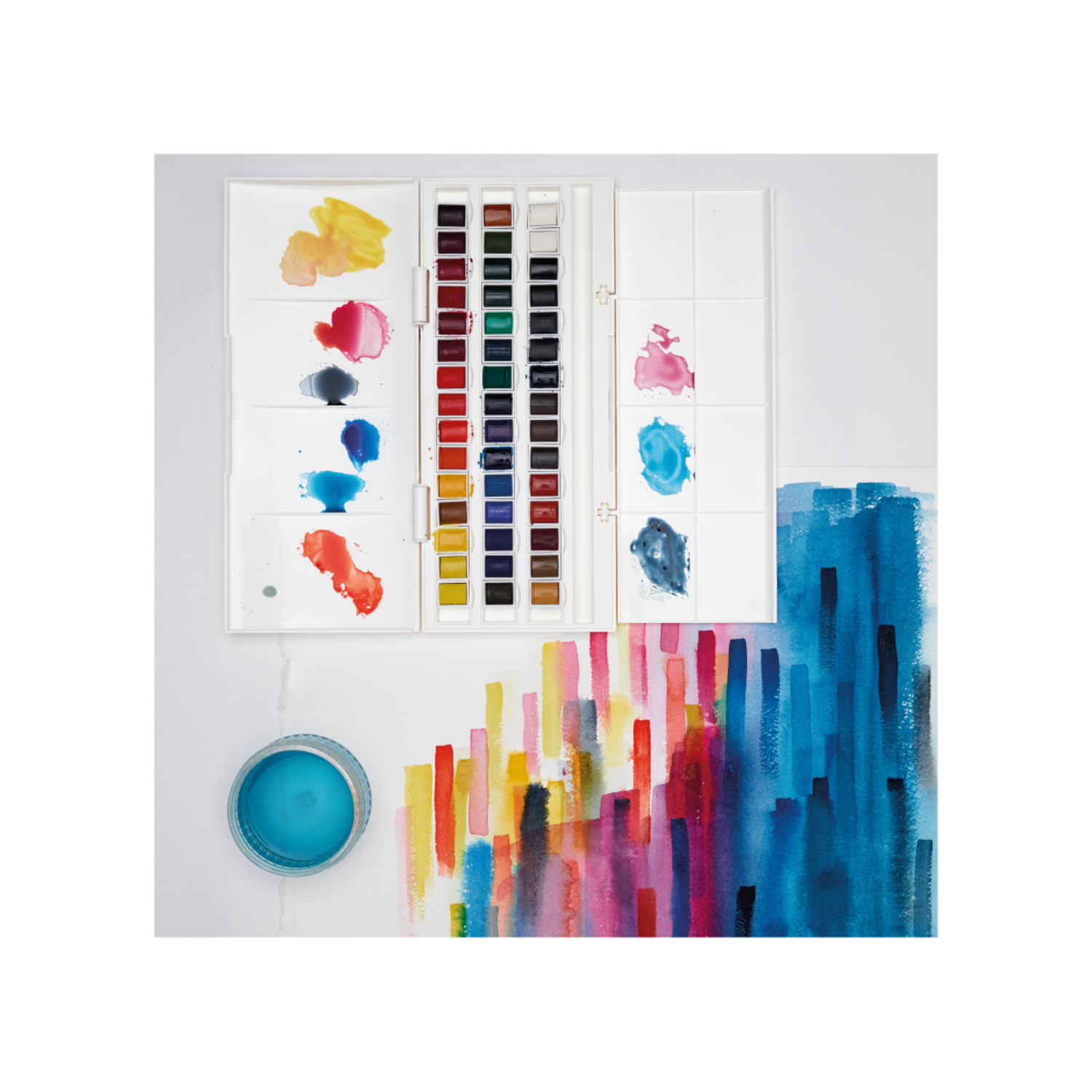 WINSOR & NEWTON COTMAN DE LUXE STUDIO AQUARELLSET  45X1/2 NAPF 3