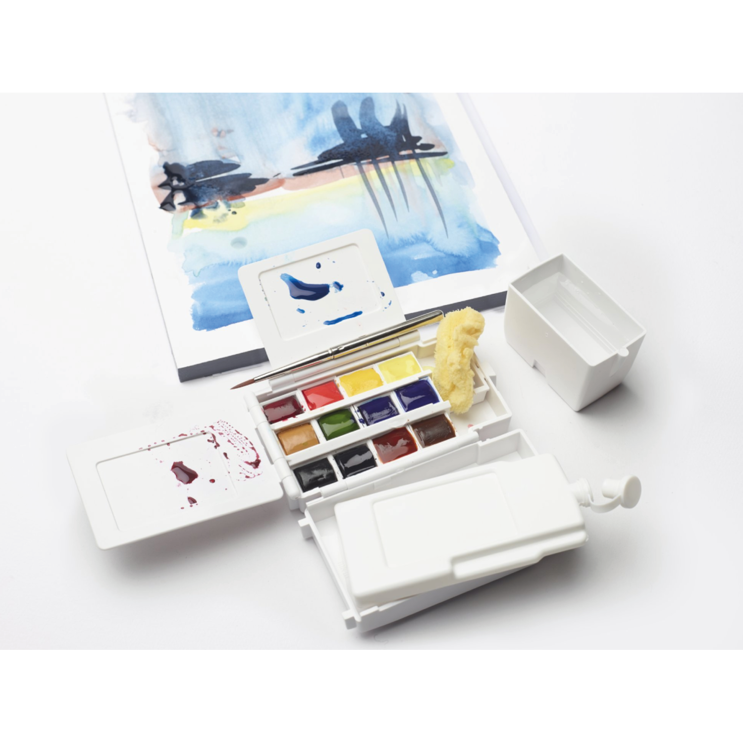 WINSOR & NEWTON AQUARELL FIELD POCKET SET 12X 1/2 NÄPFE 3