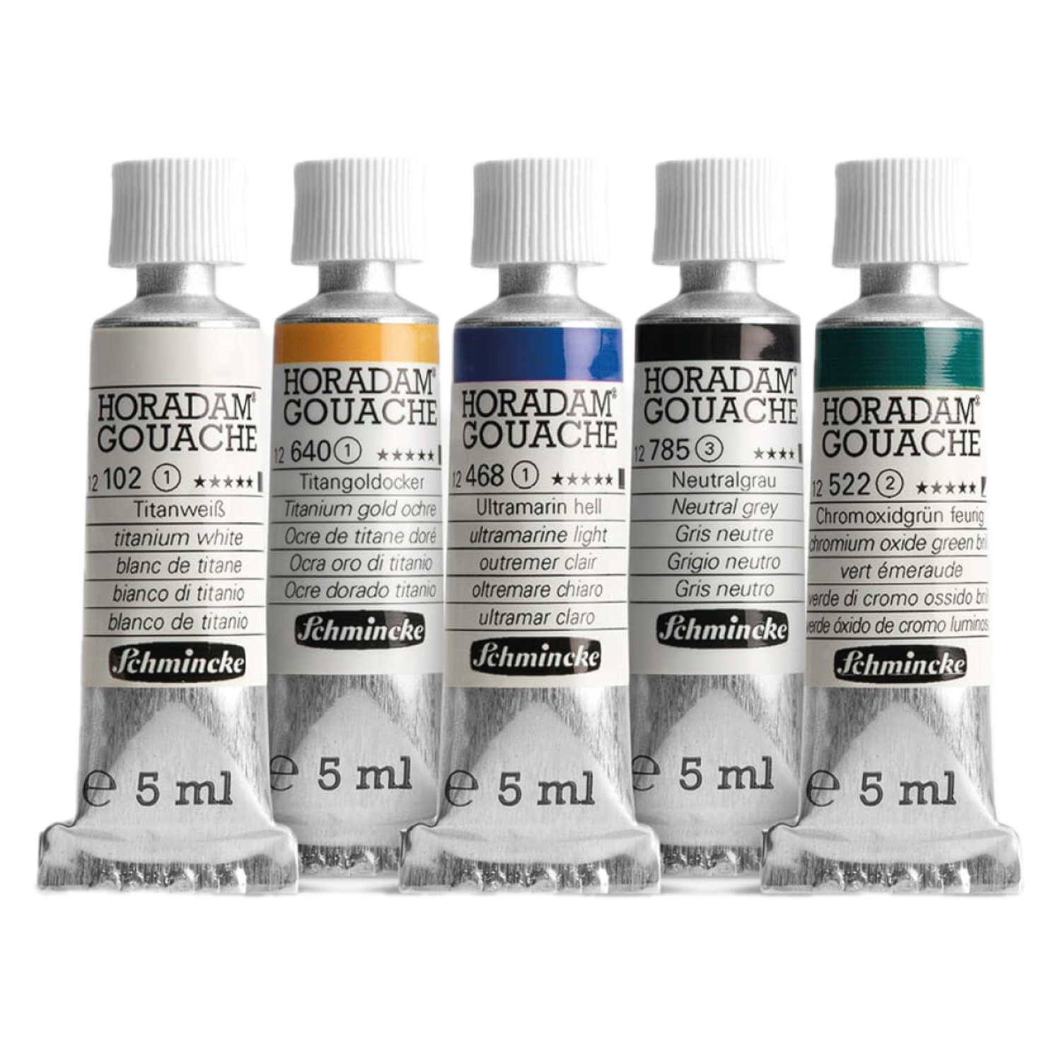 SCHMINCKE HORADAM GOUACHE SET BERGGIPFEL  5X 5ML WECK=WECK 2