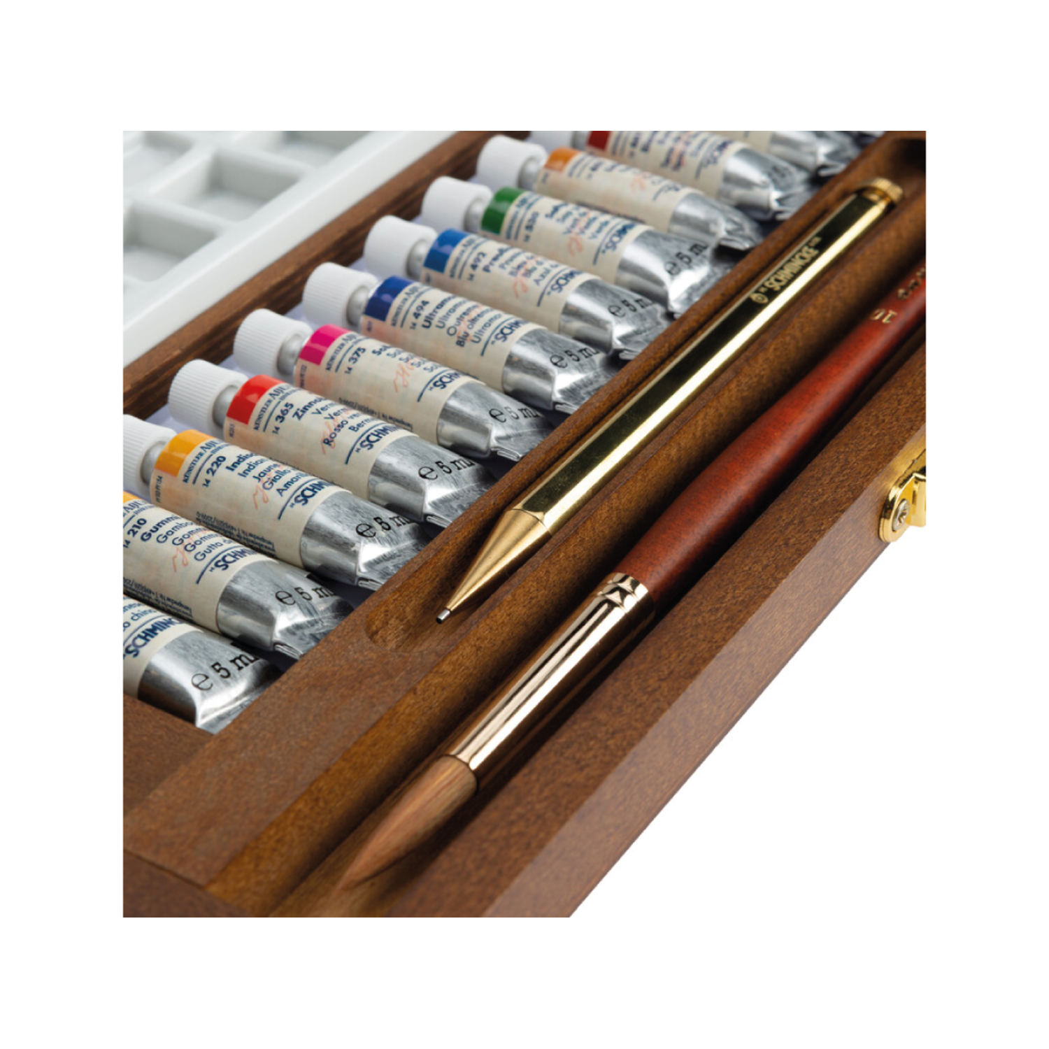 SCHMINCKE HORADAM AQUARELL RETRO LUXUS HOLZKASTEN 5 ML 12X WECK=WECK 3