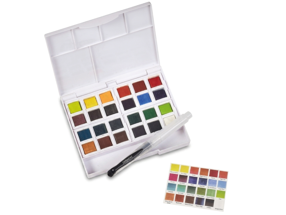 DERWENT AQUARELLFARBEN SET INKTENSE 24 NÄPFCHEN 4