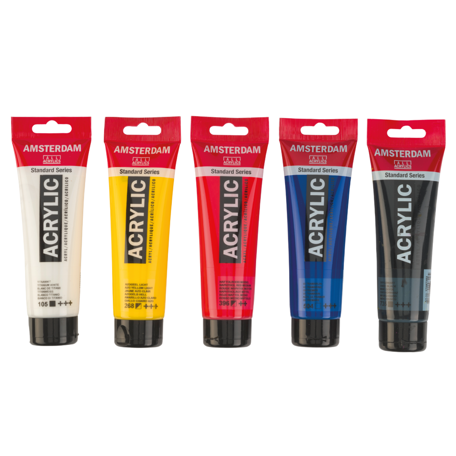 AMSTERDAM STANDARD SERIE ACRYLFARBEN SET 5X 120ML MISCHFARBEN 5