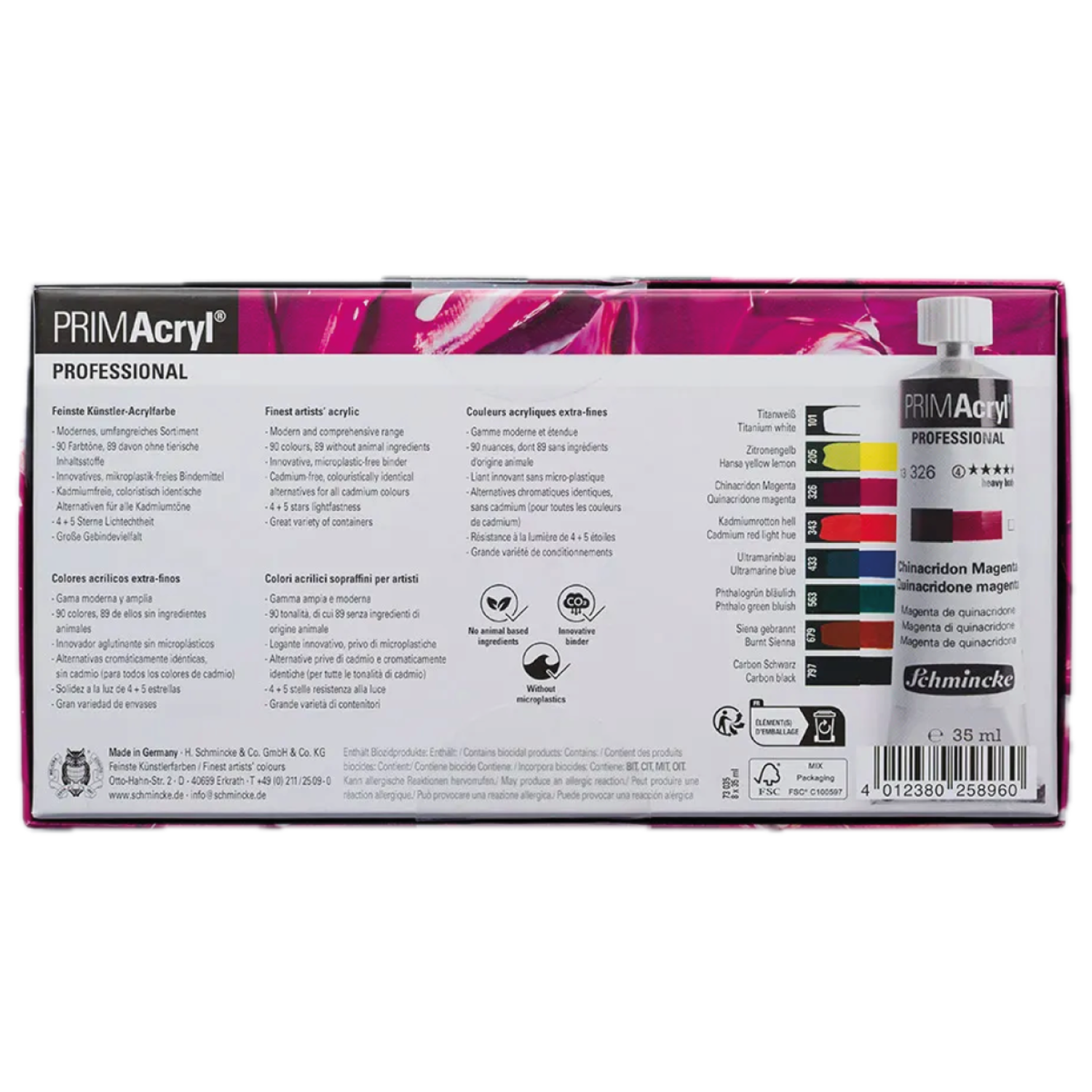 SCHMINCKE PRIMACRYL STANDARD SET 8X35ML 2