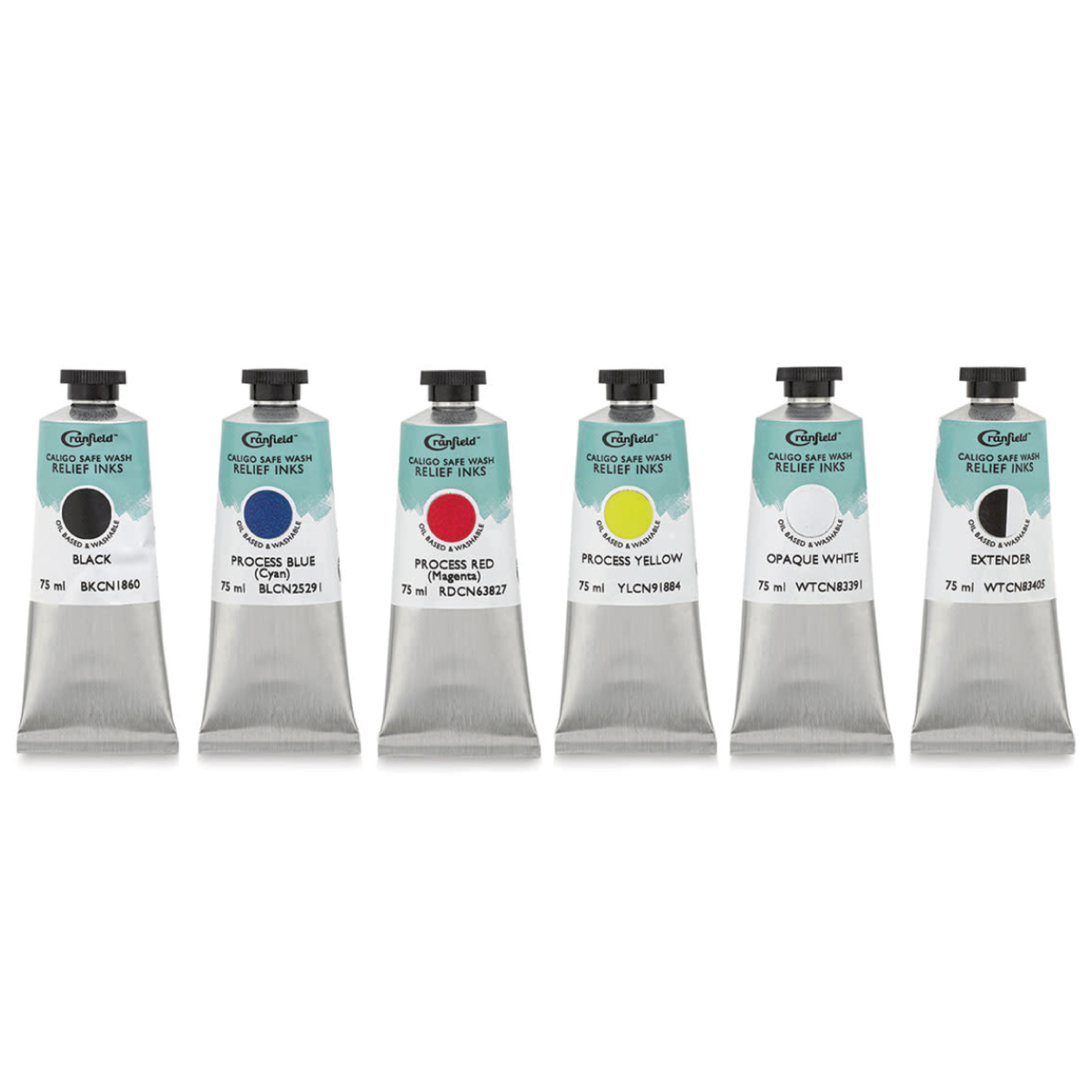 CRANFIELD CALIGO SAFE WASH RELIEF INK SET 6 X 75ML 2