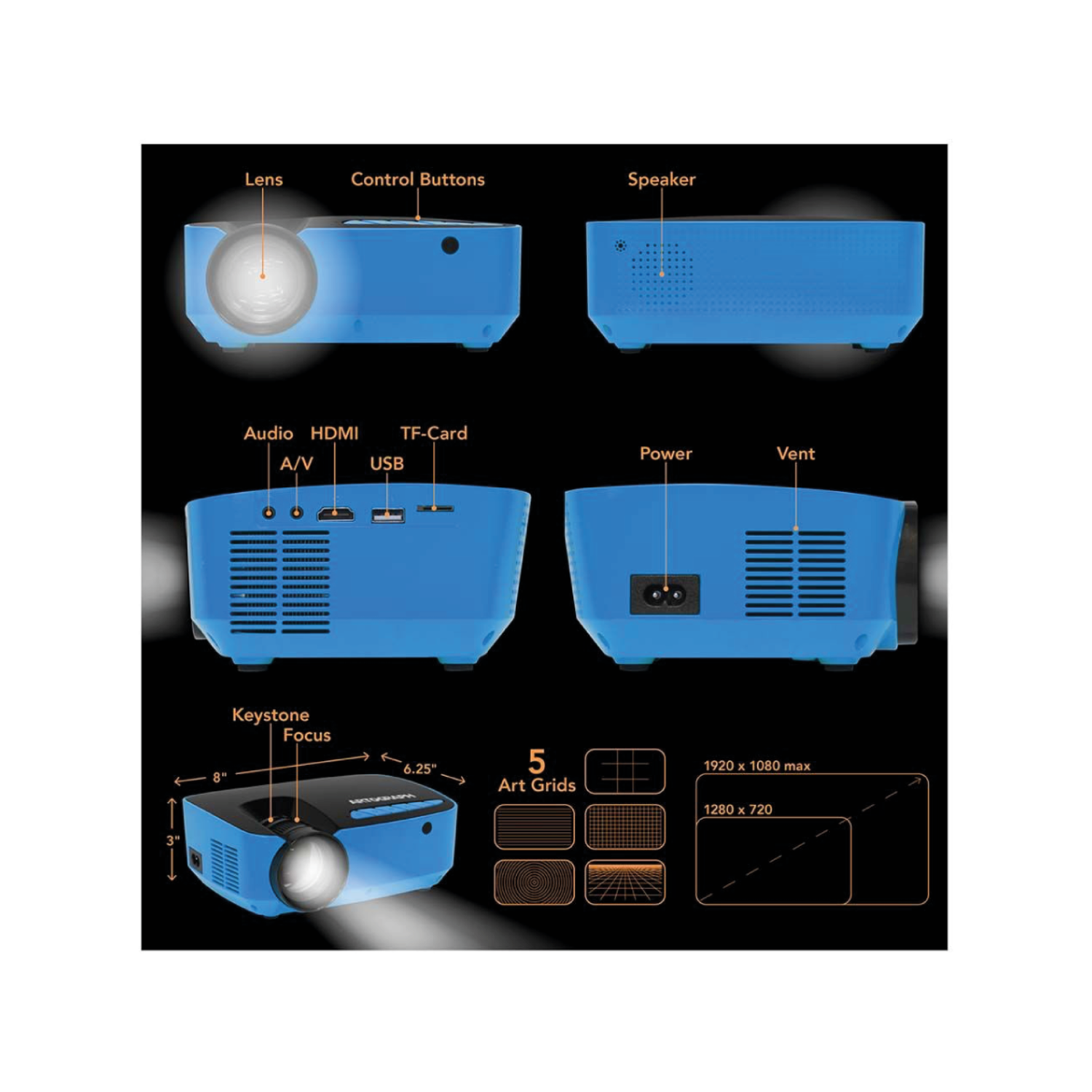 ARTOGRAPH FLARE 100 BLUE DIGITAL PROJEKTOR 5